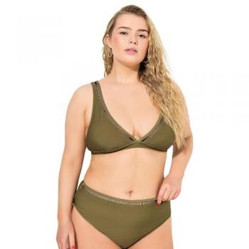 Bikini-Top für große Größen, Damen, braun, Größe 54, Synthetische Fasern/Elasthan, Studio Untold