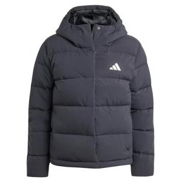 Giacca impermeabile adidas Helionic CLIMAWARM nera con cappuccio (donna)