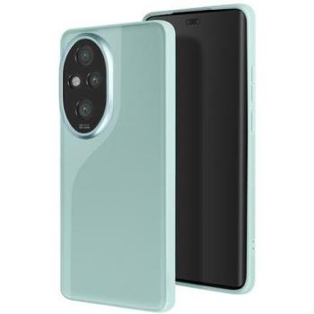 Haut de gamme coque Honor 200 Pro – Bleu pâle, design cuir végétal