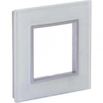 Finition simple en verre Kalya – Blanc