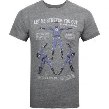 Junk Food Heren T-shirt Mr Fantastic Stretch Grijs