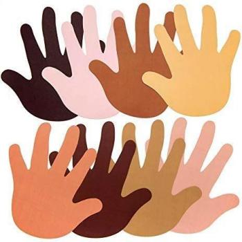 Skin Tone Hand Cut-Outs (Pack of 56) Craft Blanks & Bases