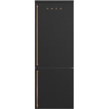 Kühlschrank mit Gefrierfach, 70 cm, Anthrazit