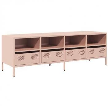 Armoire Hi-Fi Vidaxl Rose 135x39x43,5 cm Support TV Buffet TV Métal