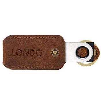Londo Echtleder Geldbörse für Ledger Nano S mit Schlüsselring Unisex (Braun)