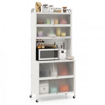 Buffet 6 Livelli con Sistema di Supporto per Microonde