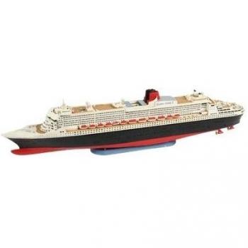 Revell 1:1200 Schiffmodell Queen Mary II – Originalgetreue Kreuzfahrtschiff-Replica