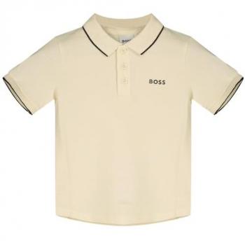 Polo Juvenil BOSS en Blanco