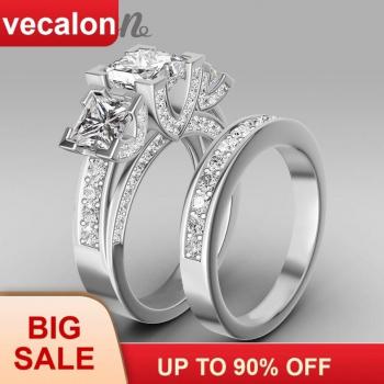 925 Sterling Silver Handmade Women's Engagement Ring with 6CT 5A Zircon CZ