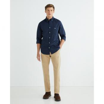 Gant Pantaloni Chino Dobby Slim Fit 33 Dark Khaki