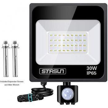 Lampe Extérieure Sensibilité STASUN Blanc Froid 30W
