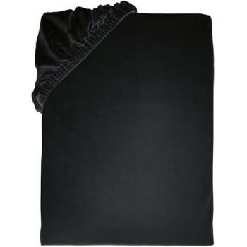 Spannbettlaken TOM TAILOR HOME, 180-200 cm x 200 cm, schwarz, Jersey