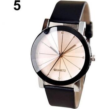 Men's Women's Alloy Faux Leather Sports Dress Watch