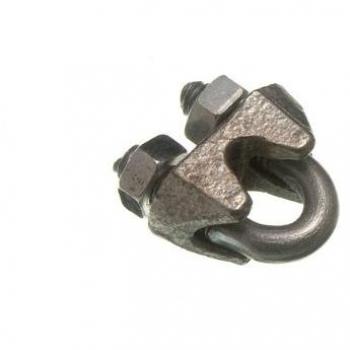 U Bolt Wire Rope Clamp 3mm 1/8 Inch BZP Zinc Plated Steel