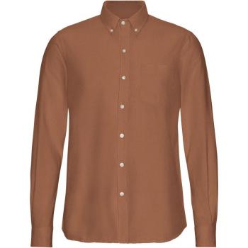 Camicia con bottoni in cotone organico Colorful Standard Ginger Brown