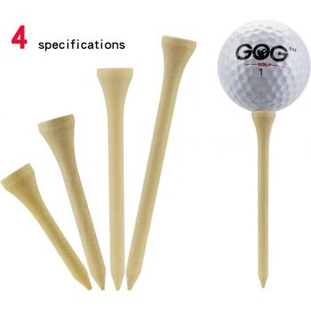 Set de 100 Camisetas de Madera Bambú – Soporte de Bolas de Golf