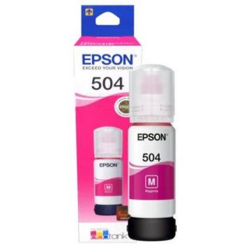 Recambio de tinta Epson T504, toner Magenta, para impresoras L4150/L4160/L6161/L6171/L6191