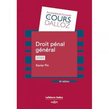Droit pénal général 2025