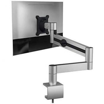 Durable Monitor Halterung mit Arm für 1 Monitor, Tischklemme, silber metallic