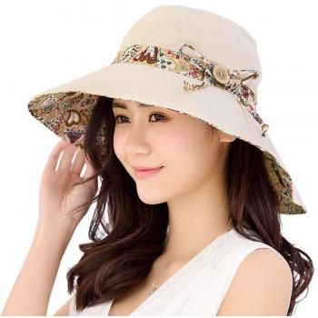 SunnyShade Dual-Style Happee Women's Beach Hat – UPF 50+