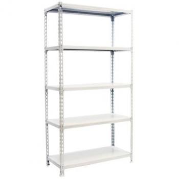 Estantería SimonRack Superplus 5/300, 2000x1100x300 mm, 5 Estantes, Soporta 200 kg por balda, Blanco