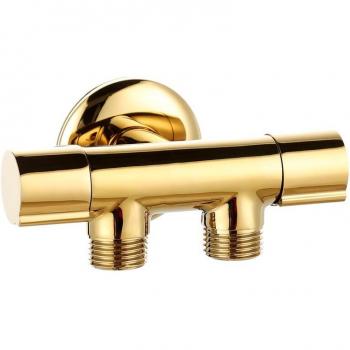 Kupfer Winkel Ventil für Badezimmer G1/2'' 1 in 2