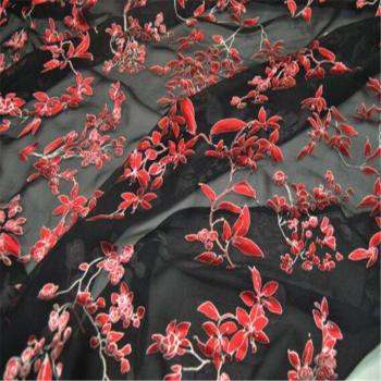 Jacquard de Seda Quemada para Vestidos