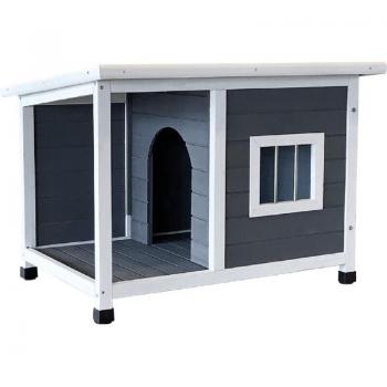Gardiún Mini Caseta Dona 85x58x60 cm: Entrada Frontal Superior y Ventana de Tela Asfáltica (Puerta 23x35