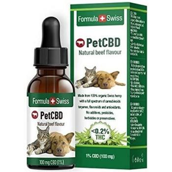 PETCBD 10 ml Naturel Beef Flavour 100 mg CBD <0,2% THC
