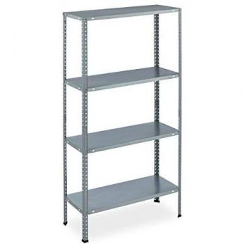 Étagère de stockage lourd Relaxdays – HLP 145x75,5x30 cm – 4 étages – 160 kg – Acier galvanisé – Utilisation