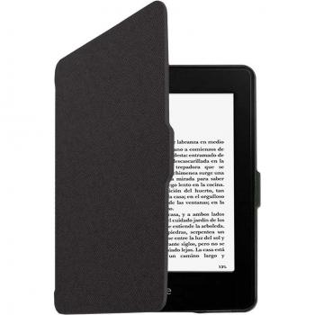 Synthetic Leather Magnetic Case for Kindle Paperwhite 3/2/1 G.7/6/5 Black