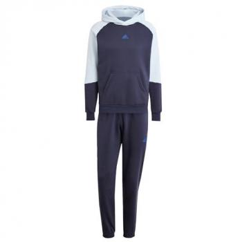 Chándal Adidas Fleece Colorblock Azul Talla S