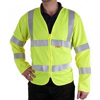 Beeswift Fire Retardant Hi-Vis Jerkin Saturn Yellow XL CFRPKJSYXL