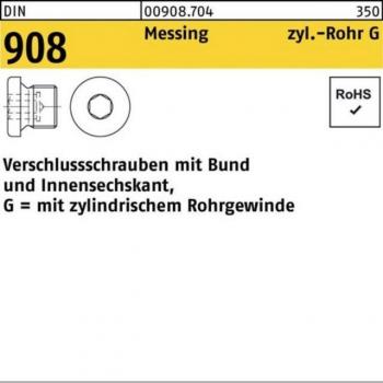 Messing Innensechskant-Verschlussschraube G 1/2