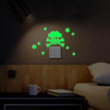 Paneles de Interruptor con Pegatinas Luminosas de Animales