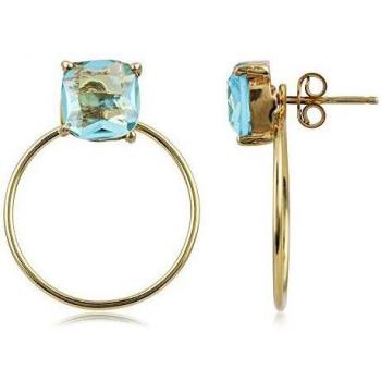 Córdoba Jewels | Pendientes bañados en oro con Swarovski Agumarina Gold