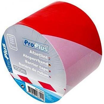 Cinta de Señalización ProPlus 100 metros Roja/Blanca
