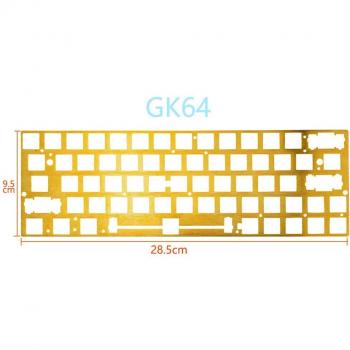 GK61 GK64 CNC Brass Keyboard Positioning Plate