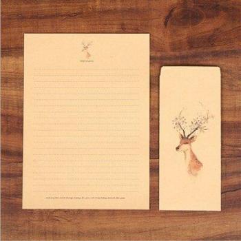 Set de Sobres Retro en Papel Kraft con Mascotas