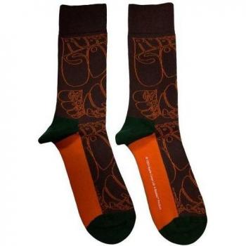 Gummi-Socken „Soul Text Outlines Repeat“ für Erwachsene von The Beatles