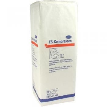 Compresses Hartmann non stériles 16 plis 7,5 x 7,5 cm