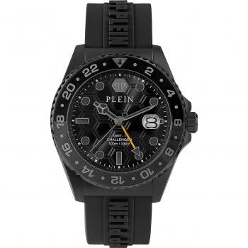 Philipp Plein Gmt-i Challenger Mens Black Watch PWYBA1023 Silicone