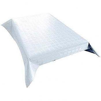 Papier de table damassé blanc en rouleau