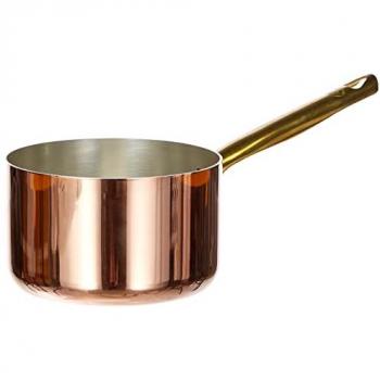 Casseruola Rame Stagnato 2 mm, Manico Ottone 16 cm – Modello Agnelli