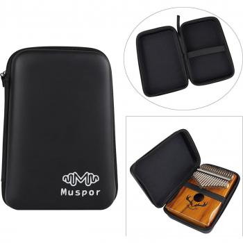 Black Dustproof Kalimba Gig Bag for 10, 17, 21 Keys