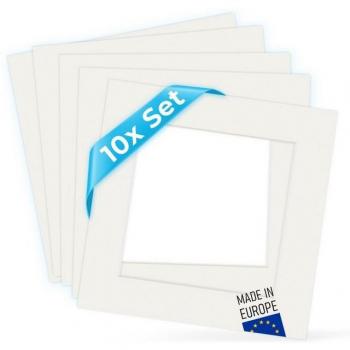 PHOTOLINI Bilderrahmen Passepartout-Kollektion 10er