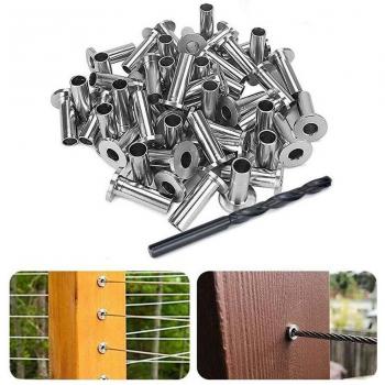 Manchons de sécurité en inox pour câbles de 1/8 pouces