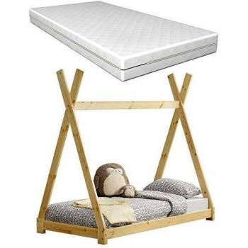 En Casa Kinderbett Onejda 80 x 160 cm mit Kaltschaummatratze