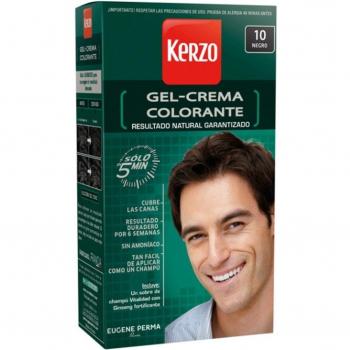 Kerzo Tinte Para Hombre Gel-Crema Nº 10 Negro 100g