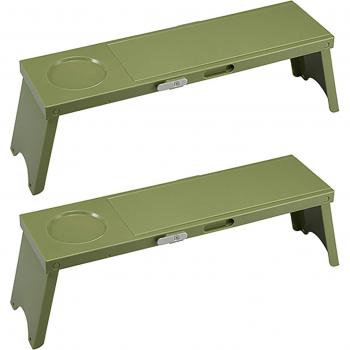 2pcs Mini Portable Folding Table with Cup Holder for Garden